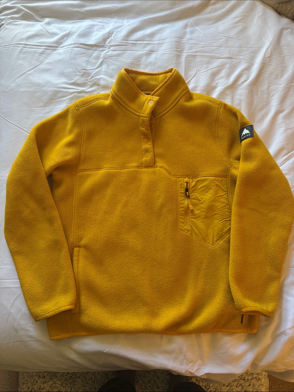 Burton Women’s Cinder Fleece Pullover | Yellow | Small